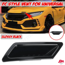 AIR VENT INTAKE DUCT COVER TRIM LEFT SIDE GLOSS BLACK FOR HONDA CIVIC 20... - £23.14 GBP