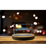LED Base included | 3D Engraved Crystal Limousine Model - Elegant Collec... - $25.99+