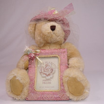 Dan Dee Collectors Pretty As A Picture Photo Frame Teddy Bear With Pink Hat Bow - £9.20 GBP