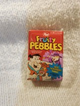 Flintstones Dollhouse Small 1&quot; Fruity Pebbles Cereal Box - £4.83 GBP