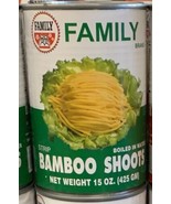 Family Strip Bamboo Shoots 15 Oz (Pack Of 15) - $3,015.66 MXN