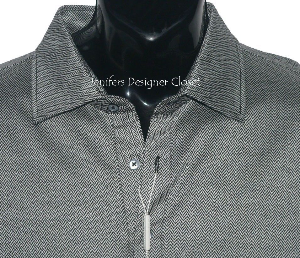 NWT FAIRWAY & GREENE polo golf shirt XL herringbone black white Mercerized mens Item image 3