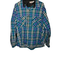 Field &amp; Stream Mens XL Shacket Aqua 100% CottonFlannel Shirt Jacket Heav... - $584.93 MXN