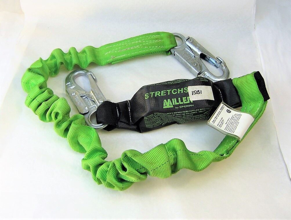 Miller by Sperian 4RC64 Stretchstop Shock-Absorbing Lanyard 6 ft Length - $25.30