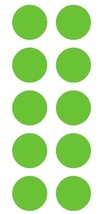 2&quot; Lime Green Round Color Coded Inventory Label Dots Stickers  - £3.13 GBP+