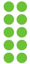 2&quot; Lime Green Round Color Coded Inventory Label Dots Stickers - $3.99+