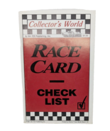 Collector&#39;s World 1991 Race Card Check List Book - $202.71 MXN
