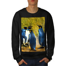 Wellcoda Penguin Nature Mens Sweatshirt, Antarctica Casual Pullover Jumper - £24.49 GBP+