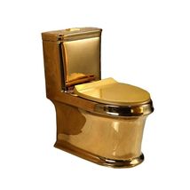 Luxurious Gold Electroplated Toilet with Cyclone Flushing and Automatic ... - £1,580.15 GBP