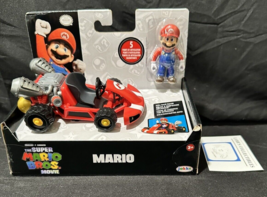 2023 Mario Racer Super Mario Bros. Movie Pull Back Nintendo Kart car vehicle toy - £30.50 GBP