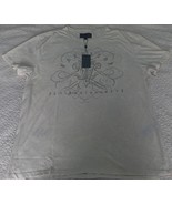 John Varvatos 25th Aniversary Ivory Crew Neck 100% Cotton Graphic Tee Sh... - $65.18 CAD