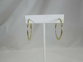 Vintage Goldtone Hoop Pierced Earrings 50079 Gold Tone - $11.87