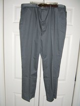 Mens Duke Belted Chinos Pants Gray Size 44L Style 097 Haband Exclusive (... - $21.73