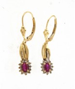Women&#39;s Earrings 14kt Yellow Gold 442795 - $5,212.29 MXN