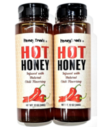 2 bottles honey tree&#39;s hot honey infused with natural chili flavoring 12... - £30.01 GBP