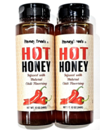 2 bottles honey tree&#39;s hot honey infused with natural chili flavoring 12... - £28.76 GBP