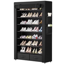 Shoe Rack Shoe Storage Cabinet 32 Pairs Shoe Organizer Shoe Shelf Tall Z... - £69.53 GBP