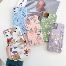 Flower Phone Case For iPhone Plants Cute Fashion Back Cover Gift iPhone 13 - £7.18 GBP