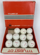 11 RARE Vintage Titleist Acushnet Golf Balls, By Acushnet DT , 1,2,3,4,6... - £45.88 GBP