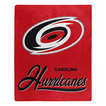 Carolina Hurricanes 50&quot; by 60&quot; Raschel Signature Throw Blanket - NHL - £26.81 GBP