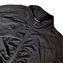 Xersion Performancewear Women&#39;s Jacket Plus Size 2X Black Zip Up Ruched - $32.66