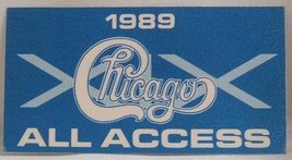 Chicago (Transit Authority) - Vintage Original 1989 Cloth Tour Backstage Pass - £7.84 GBP