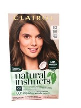 Clairol Natural Instincts Hair Color Dye 5G Medium Golden Brown Semi Per... - £13.29 GBP