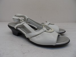 Easy Street Women&#39;s Heeled Sandal 30-1413 White Size 7.5M - £19.88 GBP