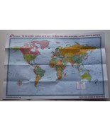 Folding Map Doctors without Borders Rand McNally World Map - $7.69
