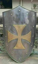Medieval Knight Shield Metal Handcrafted Medieval shield Halloween gift - £117.24 GBP