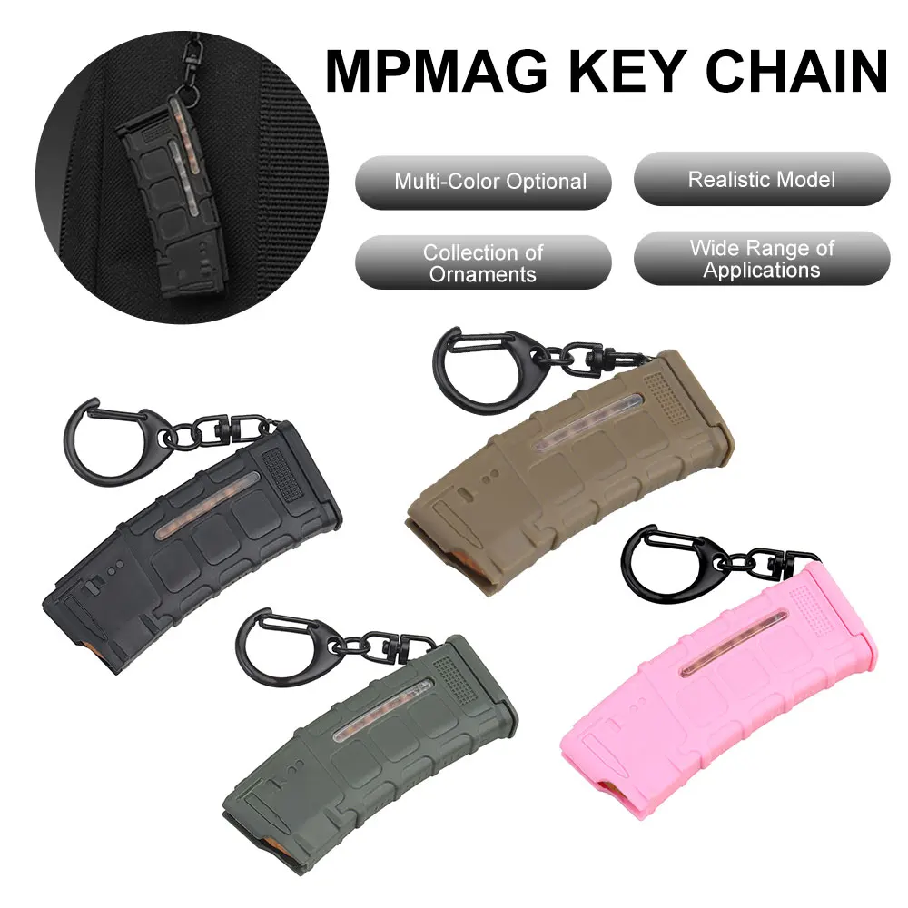 Mag Model Mini Keychain Tactical Backpack Ornaments 5.56Mm Magazine Decoration - £11.75 GBP