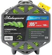 Shakespeare 17468 Ballistic Twist Trimmer Line 0.105 Inch x 180ft Nylon Green - £30.54 GBP