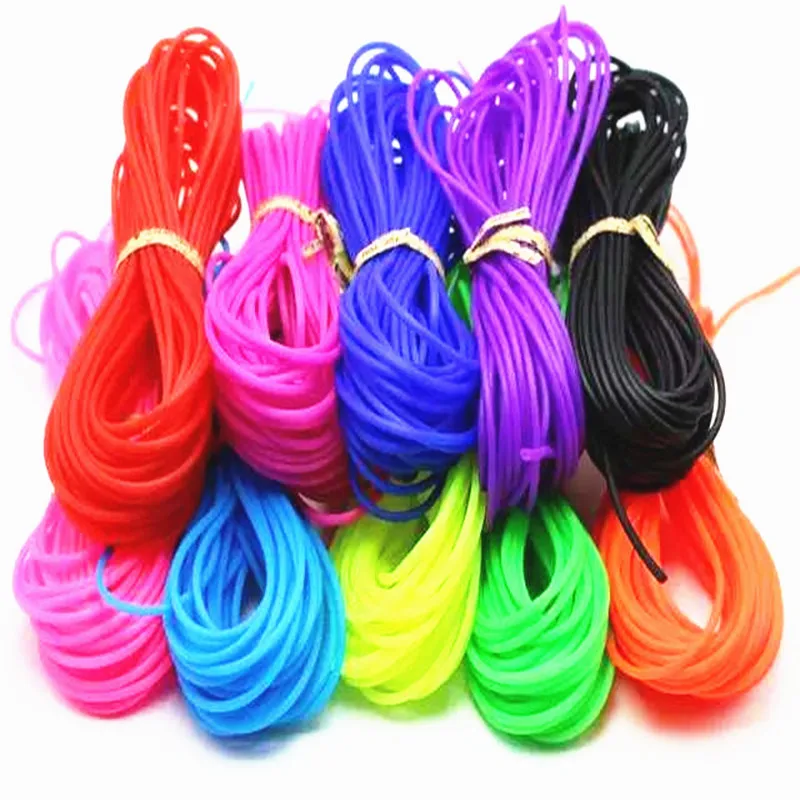 Sporting 20 Meter Mixed Color 10 Meter rope Hollow Rubber Tubing Jewelry Cord  2 - £23.90 GBP