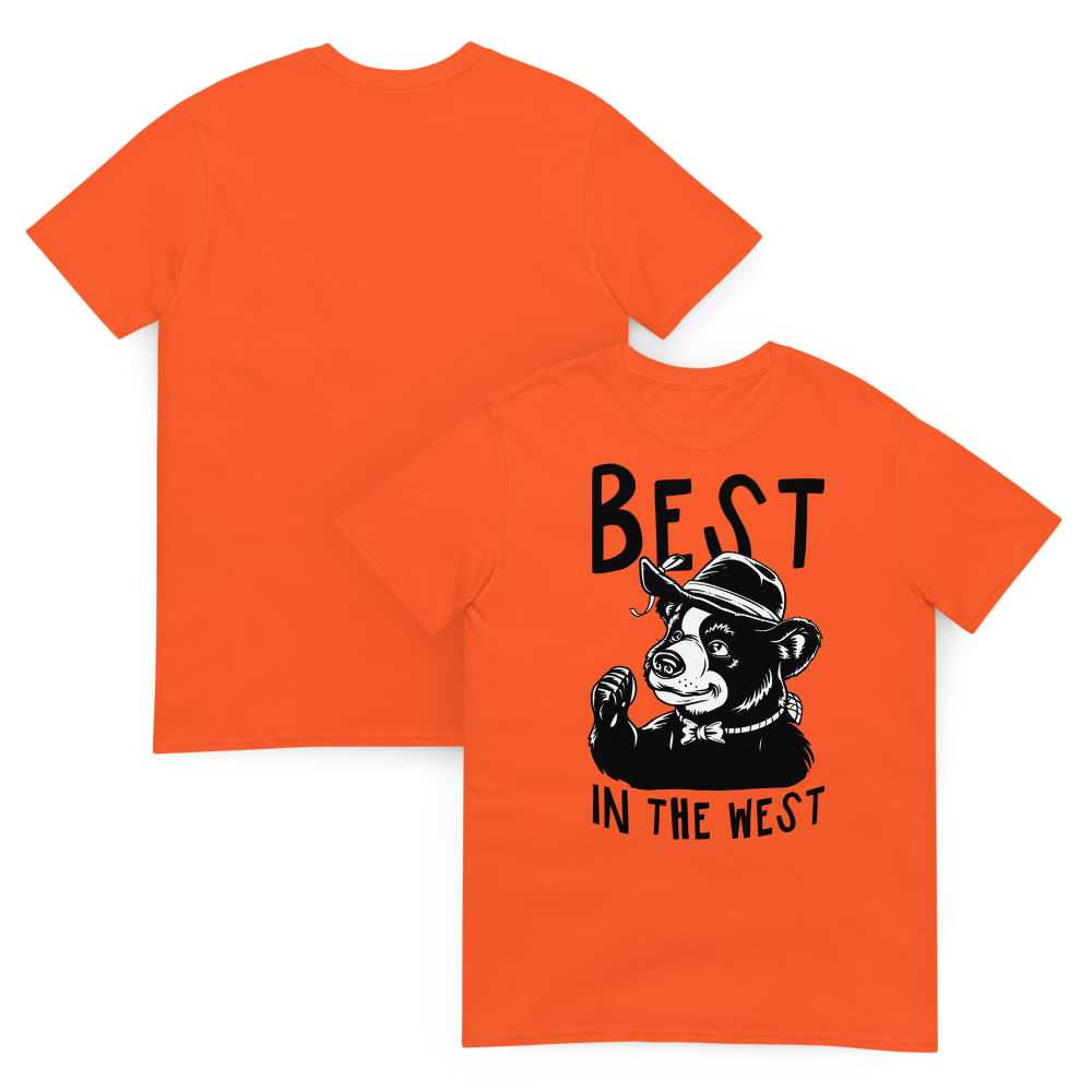Short-Sleeve Unisex T-Shirt – Best in the West (Orange) Item image 2