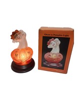 Old World Christmas 1998 Ghost in Pumpkin Glass Light RARE - $195.00