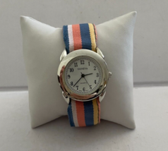 Women&#39;s Colorful Striped Band Watch By Geneva - $20.00