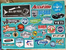 33+ - DIFFERENT SPORT FISHING DECALS LOT - OFFSHORE VINYL STICKERS - MAR... - £17.77 GBP