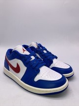 Nike Air Jordan 1 Low Shoes Blue Gym Red White Retro DC0774-416 Women’s Size 6 - £70.36 GBP