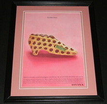 1965 Divina Italian Shoes Framed ORIGINAL Vintage Advertisement Photo - $39.59