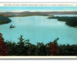 View From Cave Rock Lily Lake Adirondack Mountains New York NY WB Postca... - $3.91