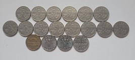 Canada 5 Cents 1922 - 1936 &amp; 1942 - 1951 Lot Of 18 Coins 1926 Included Rare Set - £146.40 GBP