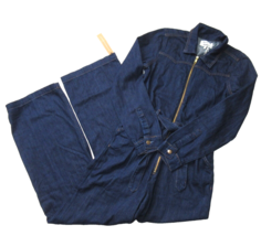 NWT Reformation Olivia Denim Jumpsuit in Carmel Western Jean Zip Coverall 8 - £115.98 GBP