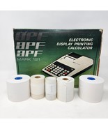 APF Mark 121 Electronic Display Printing Calculator w Extra Paper Rolls ... - £20.97 GBP