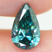 Fancy Blue Diamond Loose Pear Shape 1.00 Carat VS2 Natural Enhanced Polished - £1,114.89 GBP