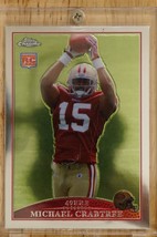 NFL Michael Crabtree 2009 Topps Chrome RC Rookie Refractor Card TC200 49ers - £3.92 GBP