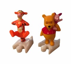 Vintage McDonalds Winnie The Pooh Puzzle Piece Tigger &amp; Pooh Figure Cake... - $11.44