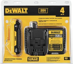 Compact Starter Kit With A 4 Point 0 Ah Dewalt 20V Max* Battery (Dcb240C). - £99.90 GBP