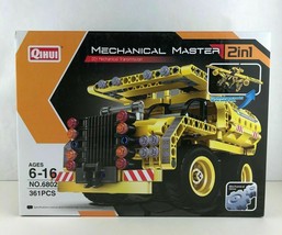 Qihui Mechanical Master 2 in 1 DIY Toy Truck Plane 361 Pieces No 6802 Br... - $34.53