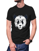 Weird Panda   Black T-Shirt Tees For Men - £15.71 GBP