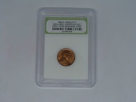 INB Certified 1959 P Lincoln 1c Brilliant Uncirculated First Year Memorial Cent - £8.99 GBP
